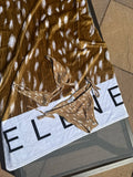 Fawn Bikini with adjustable straps and self tie bottoms