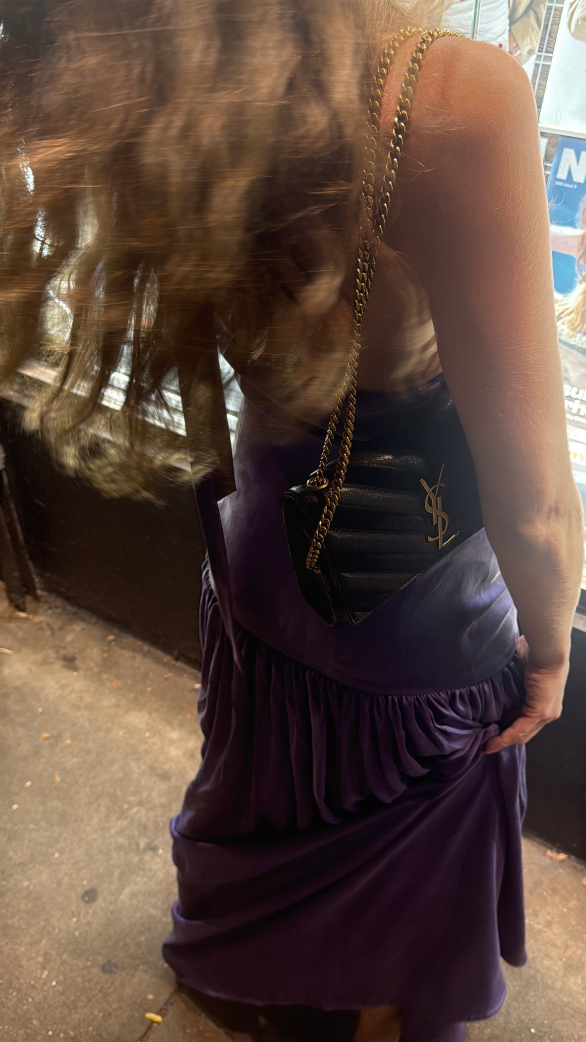 Always Effortlessly Chic, Silk Halter Drop Waist Gown with Gathering
