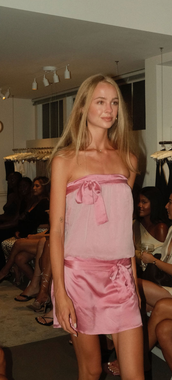 Naturally Silk Dyed Self-Tie Mini Dress