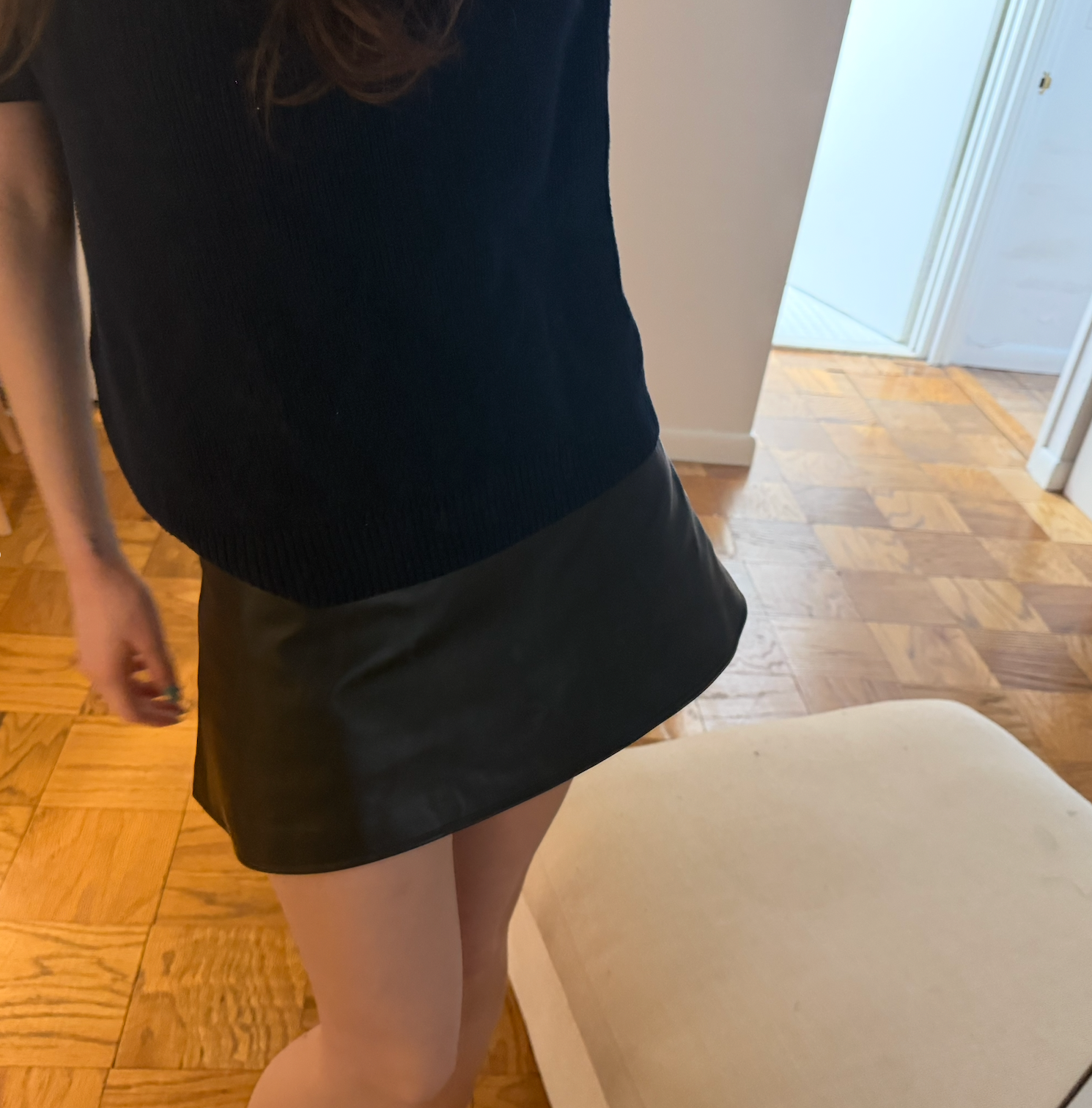 Low Rise Mini Skirt