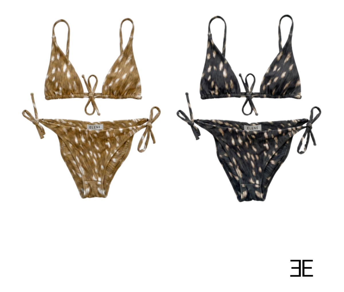 Fawn Bikini With Adjustable Straps and Self-Tie Bottoms