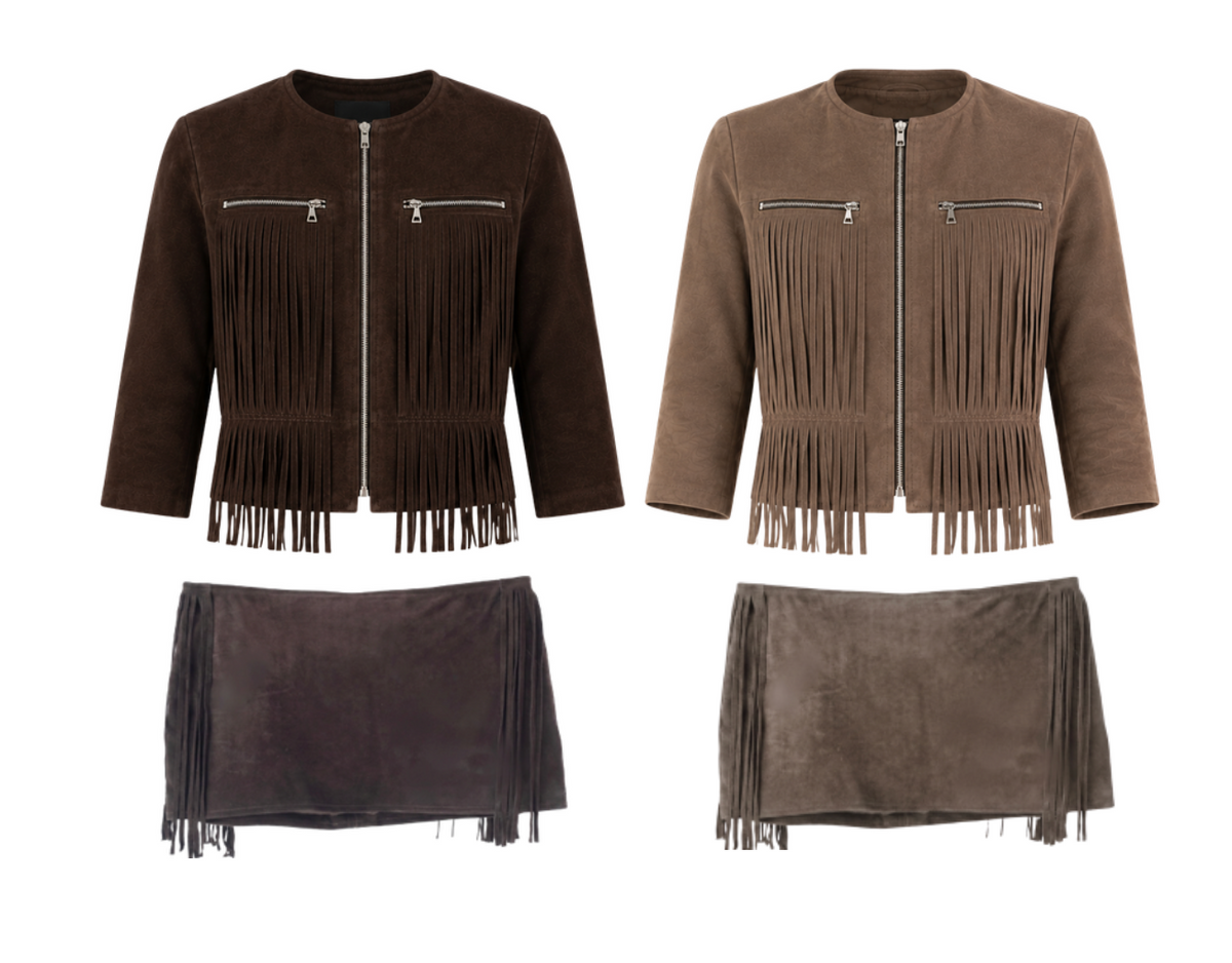 Suede Fringe Jacket